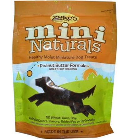 Zukes Zukes AY38031 Zukes Mini Naturals Peanut Butter Dog Treats AY38031